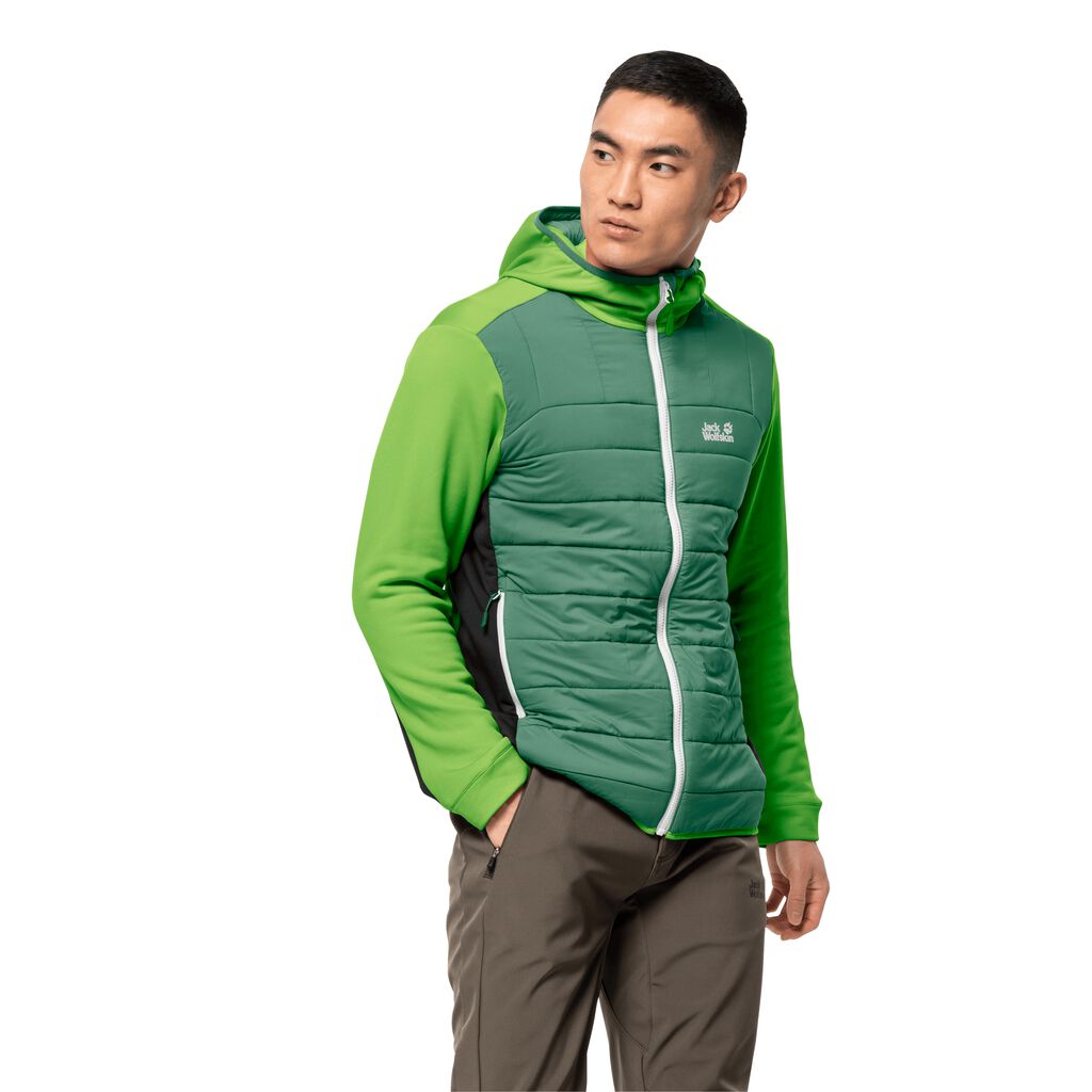 Jack Wolfskin CROSSING PEAK Vestes Homme Vert - HDUIKPB-51